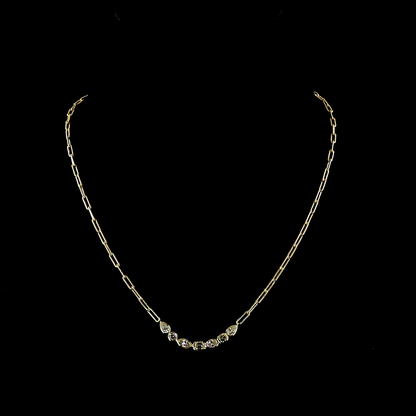 1.51 CTTW MIX Natural Diamond Special Necklace 18" (F Color and VS Clarity)