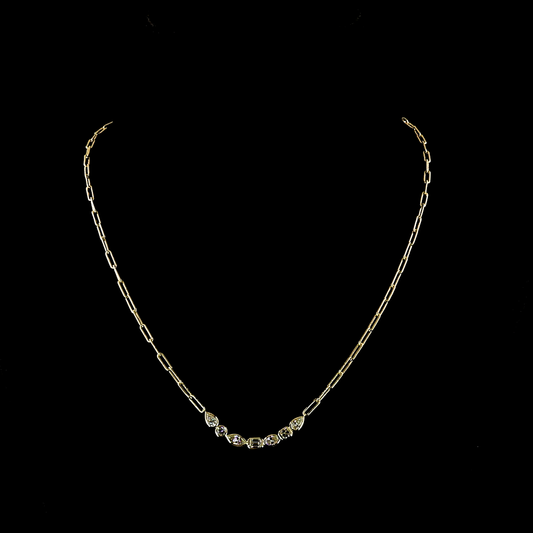 1.51 CTTW MIX Natural Diamond Special Necklace 18" (F Color and VS Clarity)