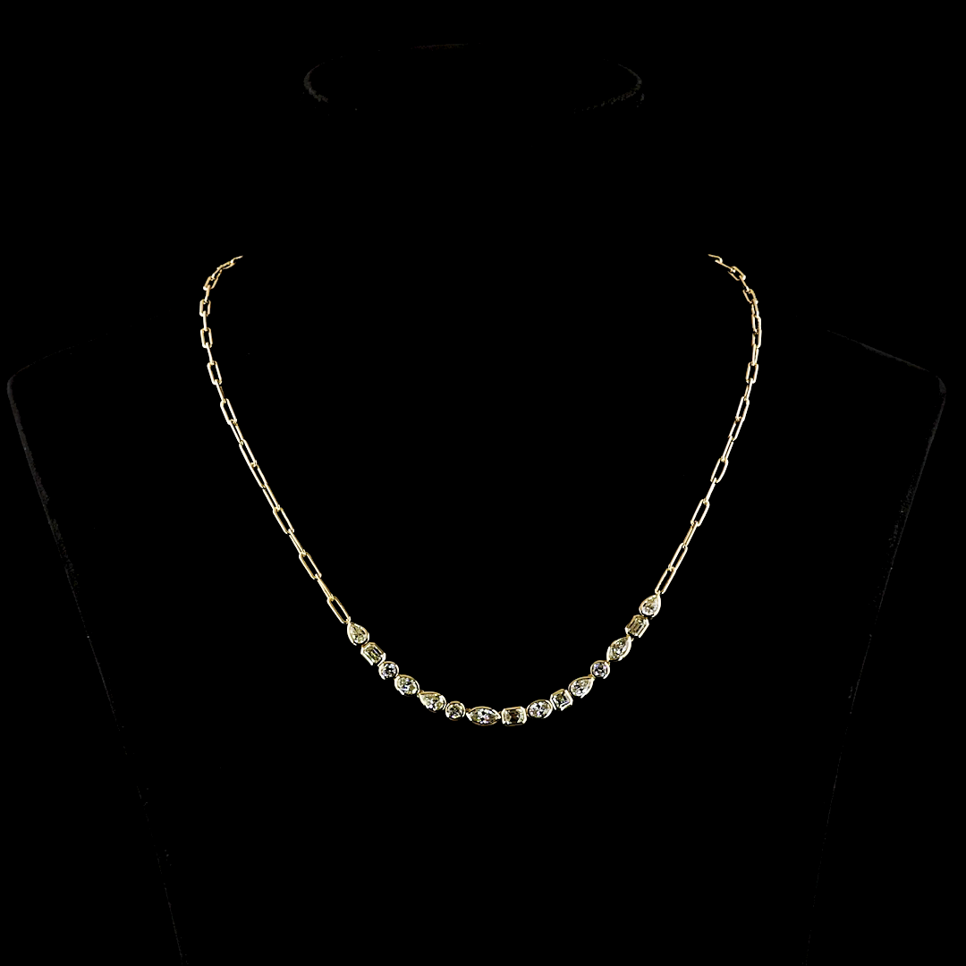 3.25 CTTW MIX Lab Diamond Special Necklace (F Color and VS Clarity)