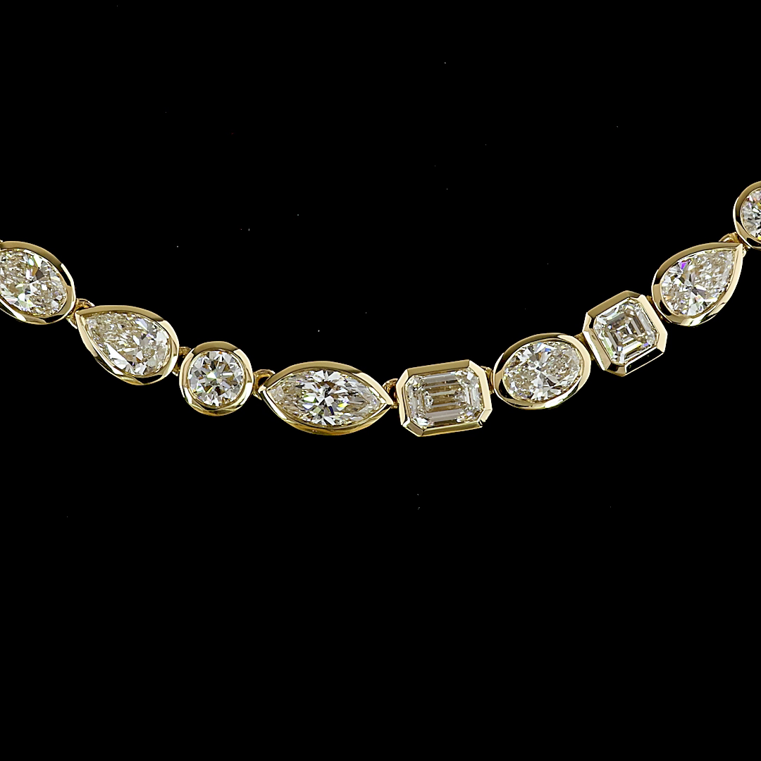 3.25 CTTW MIX Lab Diamond Special Necklace (F Color and VS Clarity)