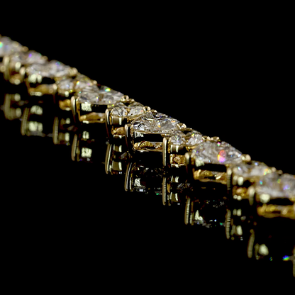 7.46 CTTW Heart Natural Diamond Station Necklace 15" (H Color and SI Clarity)