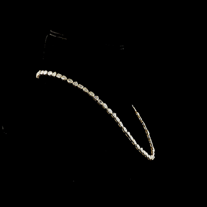 18.18 CTTW MIX Natural Diamond Tennis Necklace 16.5" (H Color and SI Clarity)