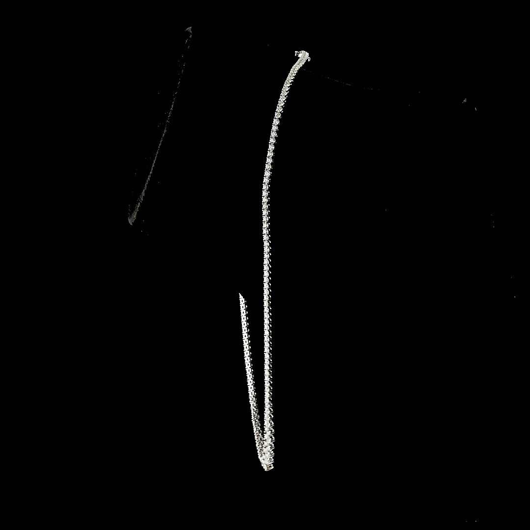 8.35 CTTW Round Lab Diamond Riviera Necklace (H Color and SI Clarity)