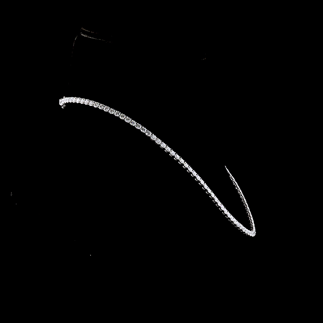 15.86 CTTW Round Lab Grown Diamond Tennis Necklace 16" (E Color and VS1 Clarity)