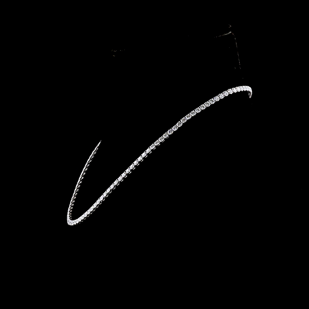 15.86 CTTW Round Lab Grown Diamond Tennis Necklace 16" (E Color and VS1 Clarity)