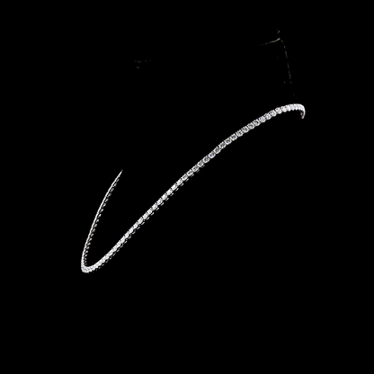15.86 CTTW Round Lab Grown Diamond Tennis Necklace 16" (E Color and VS1 Clarity)
