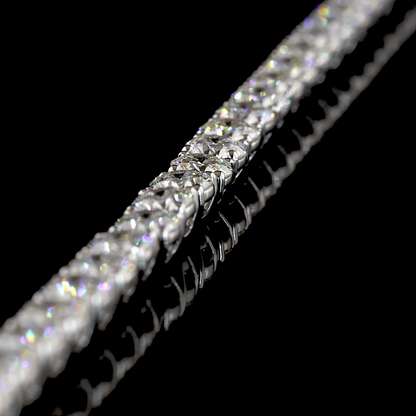 16.67 CTTW Round Lab Grown Diamond Tennis Necklace 17" (E Color and VS1 Clarity)