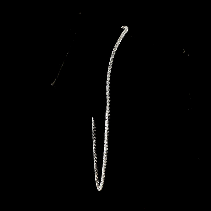 16.67 CTTW Round Lab Grown Diamond Tennis Necklace 17" (E Color and VS1 Clarity)