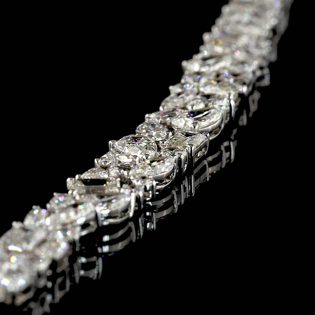 16.39 CTTW MIX Lab Grown Diamond Special Necklace 16" (E Color and VS1 Clarity)