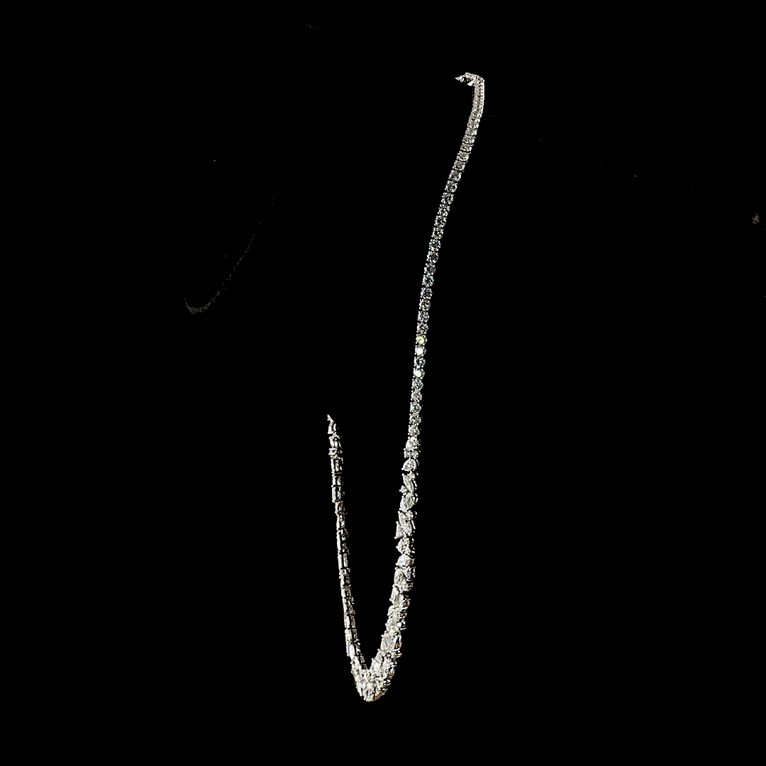 16.39 CTTW MIX Lab Grown Diamond Special Necklace 16" (E Color and VS1 Clarity)