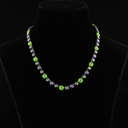 11.41 CTTW Round Lab Diamond Station Necklace (E Color and VS1 Clarity)