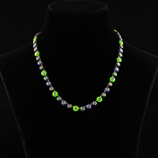11.41 CTTW Round Lab Grown Diamond Station Necklace 16.75" (E Color and VS1 Clarity)