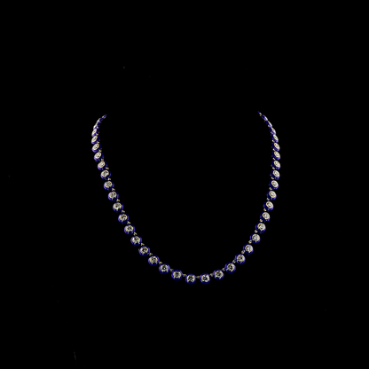 11.56 CTTW Round Lab Grown Diamond Station Necklace 16.75" (F Color and VS Clarity)