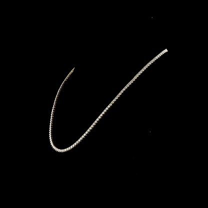 9.92 CTTW Round Lab Grown Diamond Tennis Necklace 17" (E Color and VS1 Clarity)