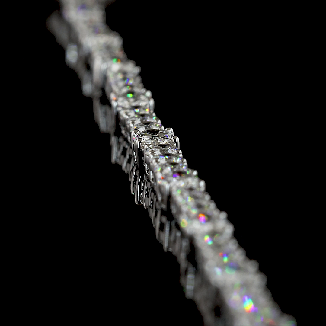 14.19 CTTW MIX Lab Diamond Lariat Necklace (E Color and VS1 Clarity)
