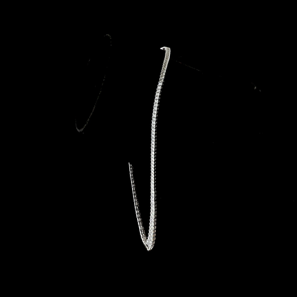 19.66 CTTW Radiant Lab Grown Diamond Riviera Necklace 16" (E Color and VS1 Clarity)