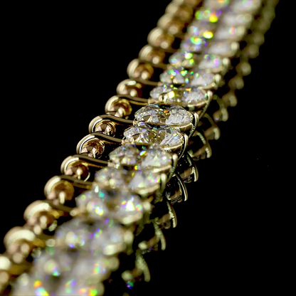 10.12 CTTW Round Lab Diamond Station Necklace (E Color and VS1 Clarity)