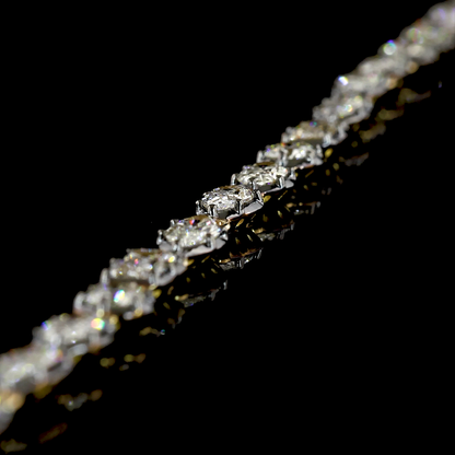 10.52 CTTW MIX Lab Diamond Station Necklace (E Color and VS1 Clarity)