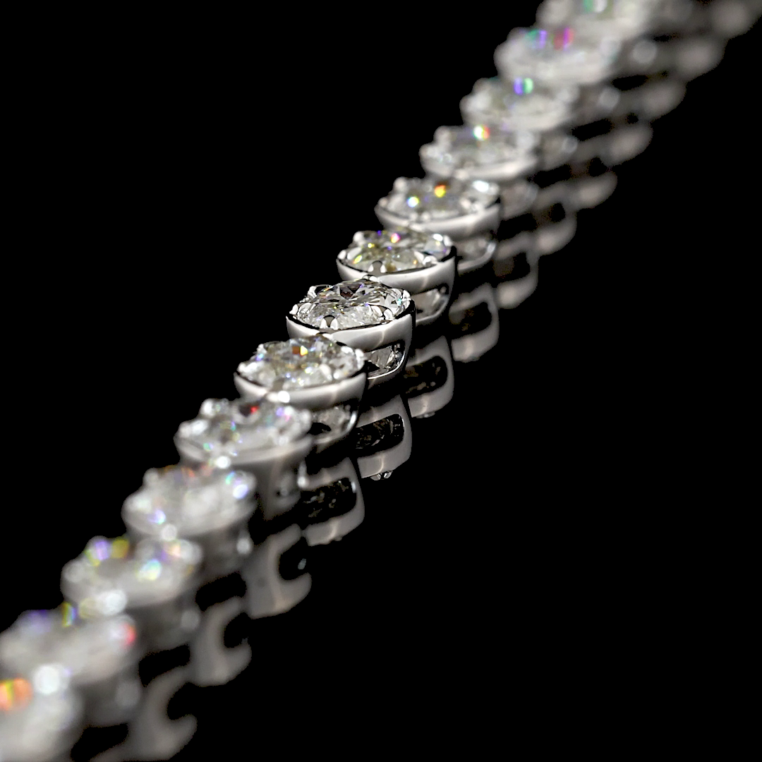 14.51 CTTW Pear Lab Grown Diamond Lariat Necklace 16" (F Color and VS1 Clarity)