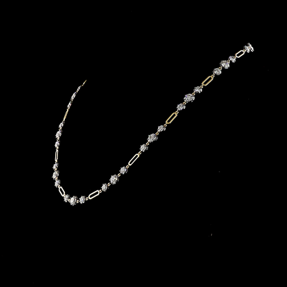 11.02 CTTW Round Lab Diamond Station Necklace (E Color and VS1 Clarity)