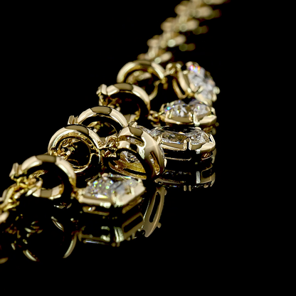 2.61 CTTW MIX Lab Grown Diamond 5 Stones Necklace 16" (E Color and VS1 Clarity)