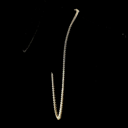 5.12 CTTW Round Lab Grown Diamond Riviera Necklace 16" (E Color and VS1 Clarity)