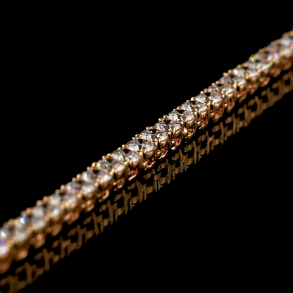 7.96 CTTW Round Lab Grown Diamond Tennis Necklace 17" (E Color and VS1 Clarity)