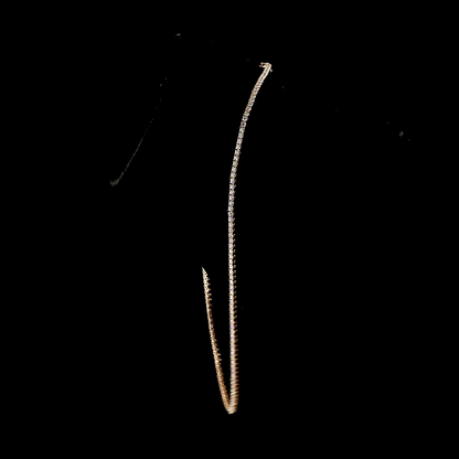 7.96 CTTW Round Lab Grown Diamond Tennis Necklace 17" (E Color and VS1 Clarity)