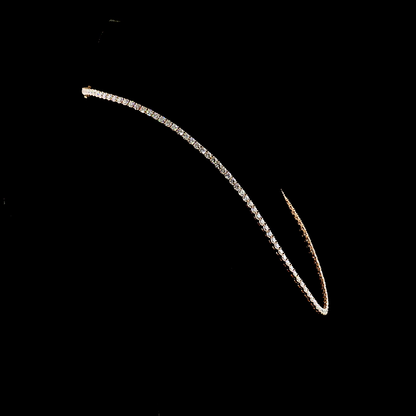 14.80 CTTW Round Lab Grown Diamond Tennis Necklace 17" (E Color and VS1 Clarity)