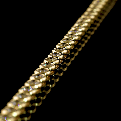 8.55 CTTW Round Lab Grown Diamond Tennis Necklace 16.5" (E Color and VS1 Clarity)