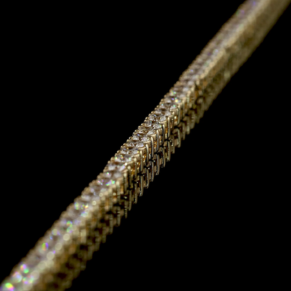 4.34 CTTW Round Lab Grown Diamond Tennis Necklace 16.5" (F Color and VS Clarity)