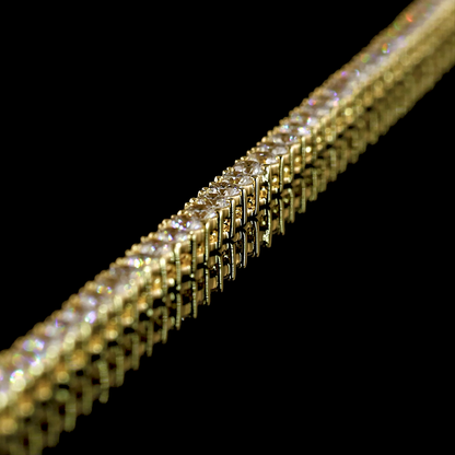 4.97 CTTW Round Lab Grown Diamond Tennis Necklace 17" (F Color and VS2 Clarity)
