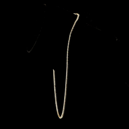 4.97 CTTW Round Lab Grown Diamond Tennis Necklace 17" (F Color and VS2 Clarity)