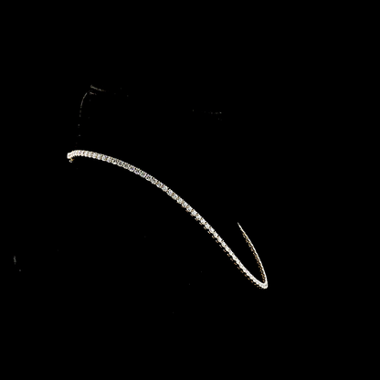 14.39 CTTW Round Lab Grown Diamond Tennis Necklace 15" (F Color and VS Clarity)
