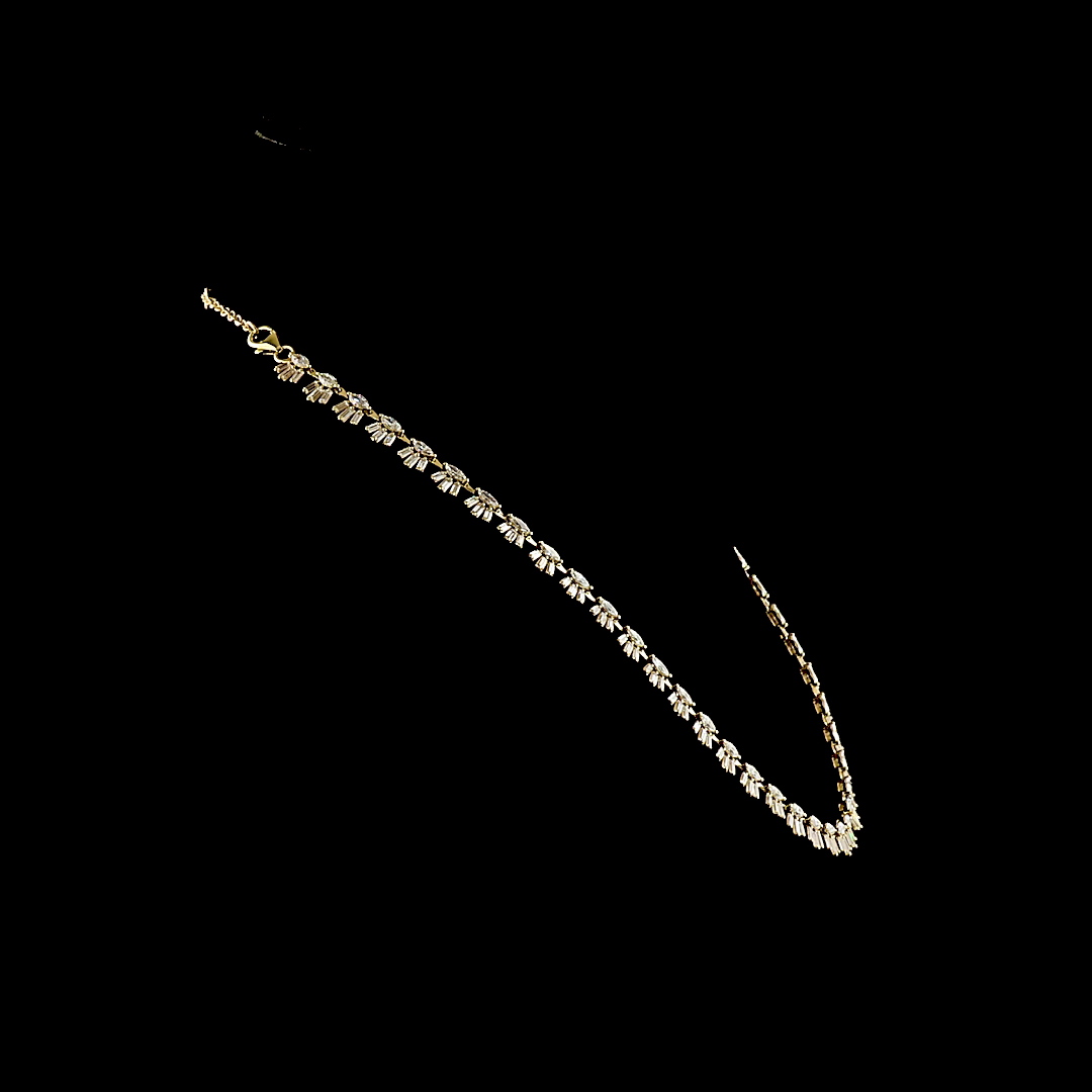 7.07 CTTW Marquise Lab Grown Diamond Station Necklace 16.5" (E Color and VS1 Clarity)