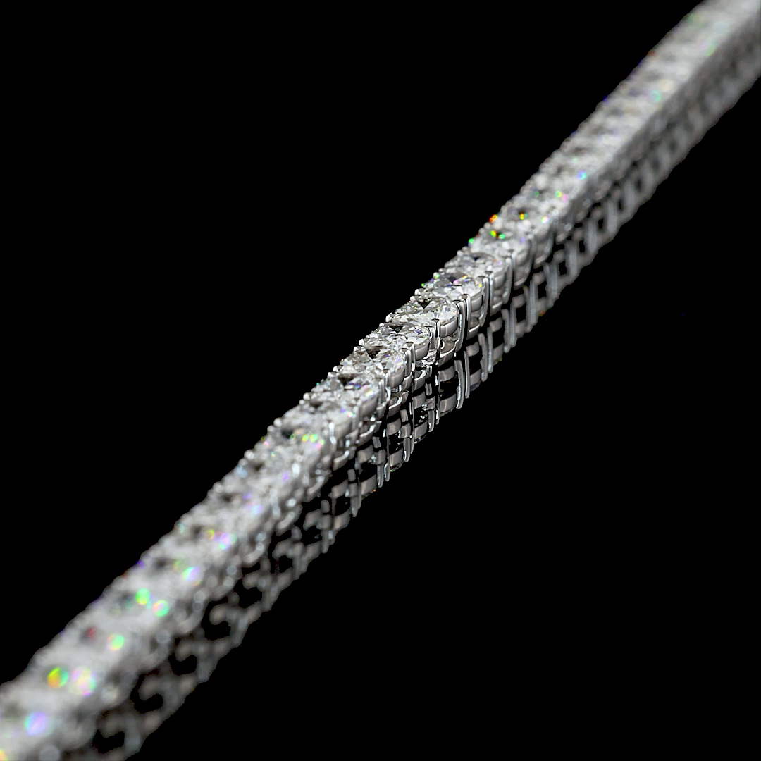17.63 CTTW Oval Lab Grown Diamond Lariat Necklace 16.5" (E Color and VS1 Clarity)