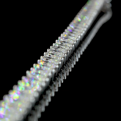 21.83 CTTW Marquise Lab Grown Diamond Tennis Necklace 16.5" (E Color and VS1 Clarity)