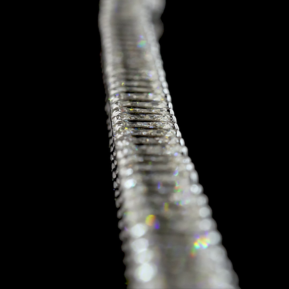 35.55 CTTW Pear Lab Grown Diamond Tennis Necklace 16.5" (E Color and VS1 Clarity)