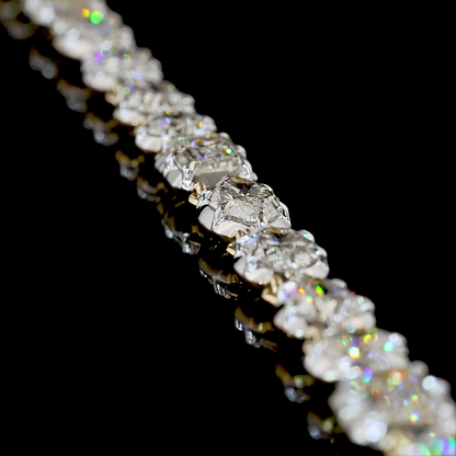 21.68 CTTW MIX Lab Grown Diamond Station Necklace 17" (F/E Color and VS1 Clarity)
