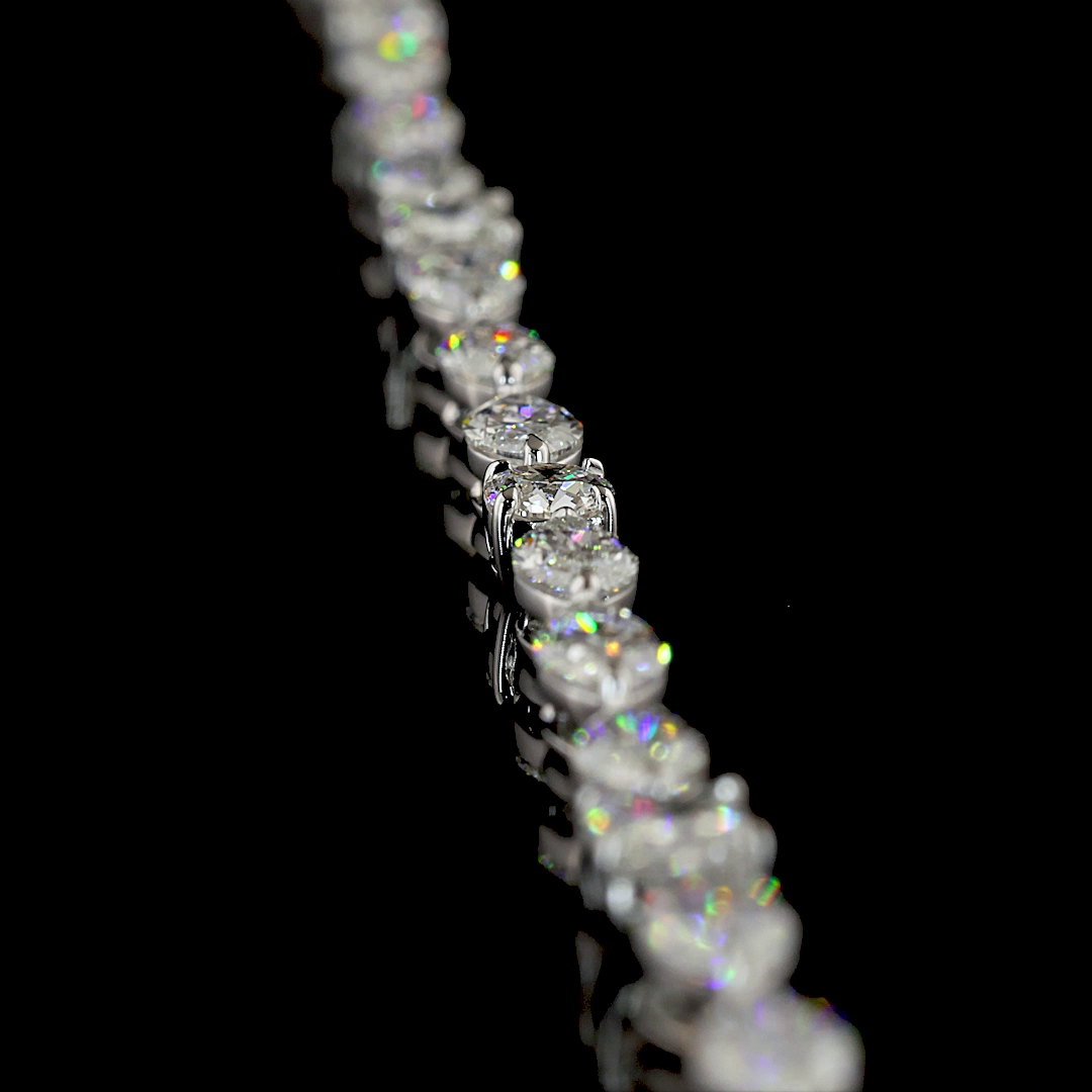 15.10 CTTW MIX Lab Grown Diamond Lariat Necklace 18" (F Color and VS1 Clarity)