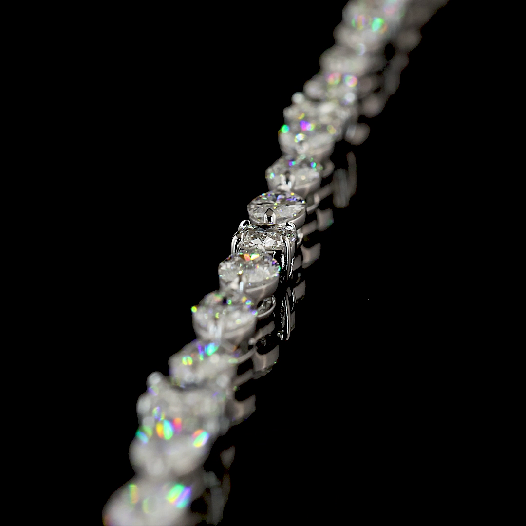 15.10 CTTW MIX Lab Grown Diamond Lariat Necklace 18" (F Color and VS1 Clarity)
