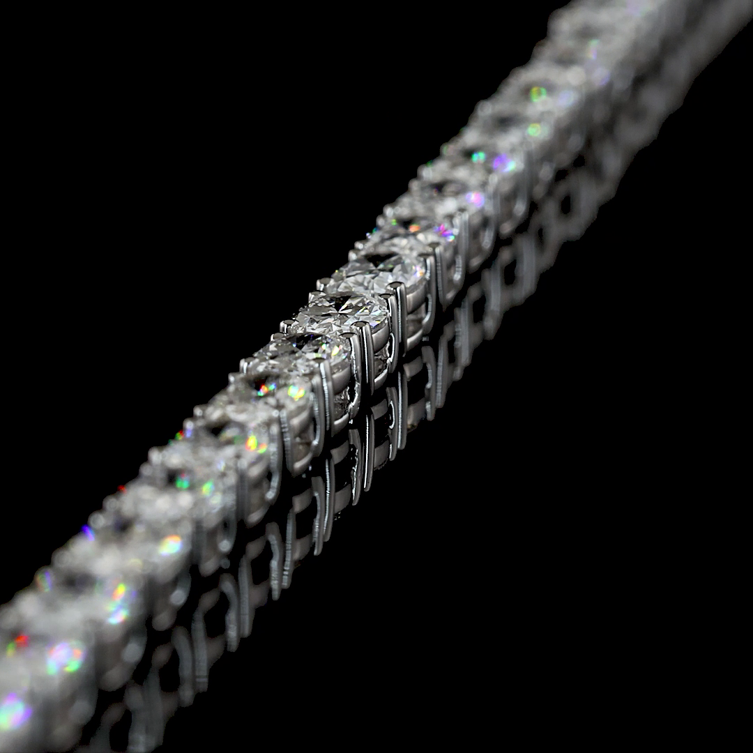 15.99 CTTW Oval Lab Grown Diamond Lariat Necklace 16.5" (E Color and VS1 Clarity)