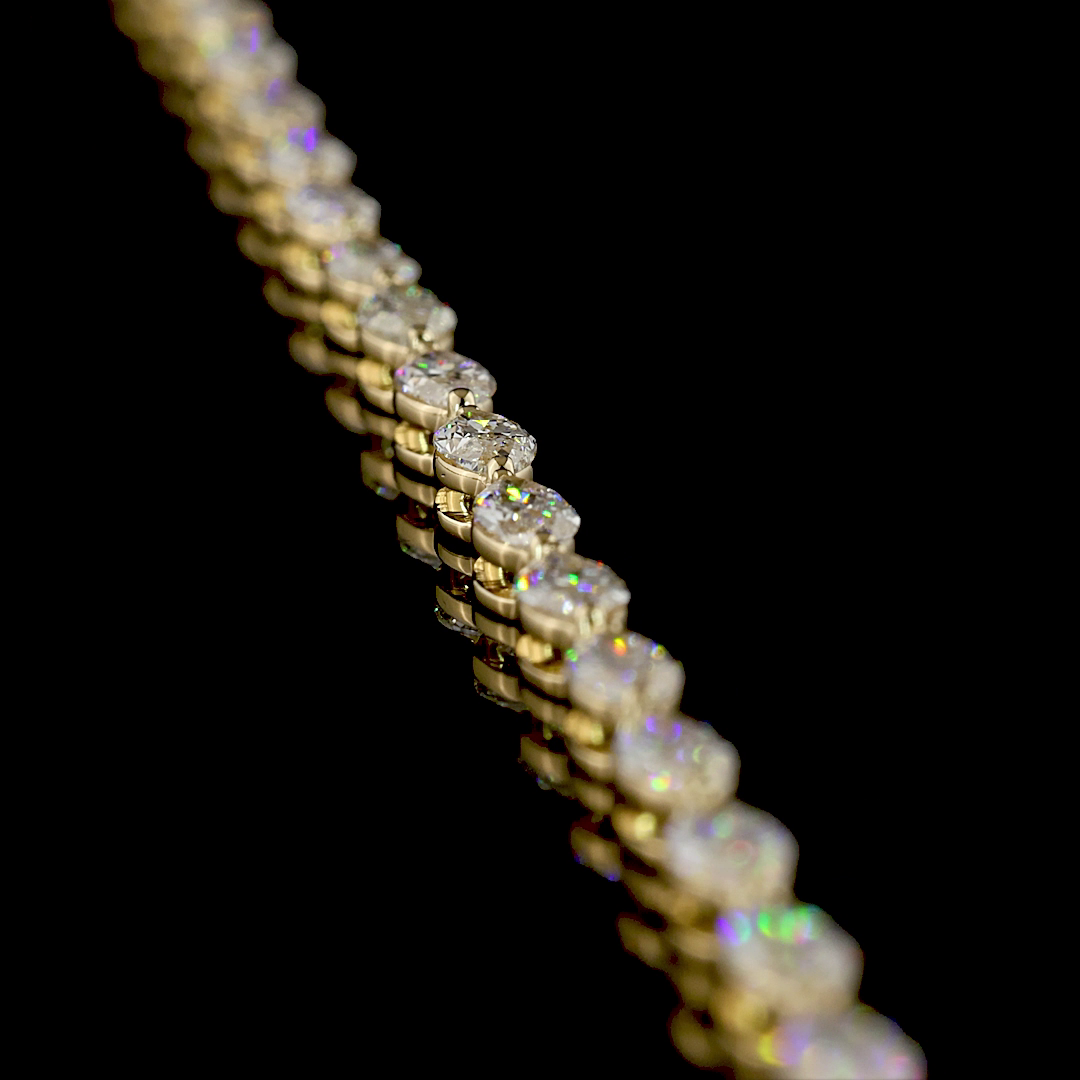 8.32 CTTW Marquise Lab Grown Diamond Station Necklace 17" (F Color and VVS2 Clarity)