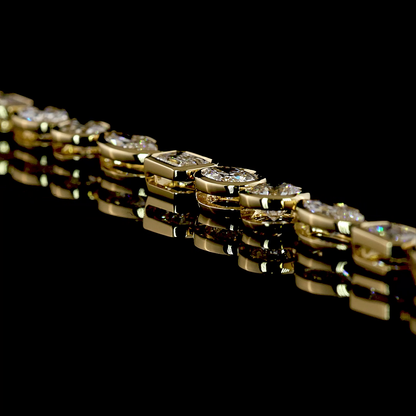 12.37 CTTW MIX Lab Grown Diamond Tennis Necklace 16.5" (E Color and VS1 Clarity)
