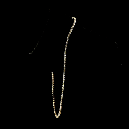 5.93 CTTW Emerald Lab Grown Diamond Tennis Necklace 16.5" (E Color and VS1 Clarity)