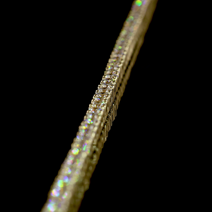 4.94 CTTW Round Lab Grown Diamond Tennis Necklace 16" (E Color and VS1 Clarity)