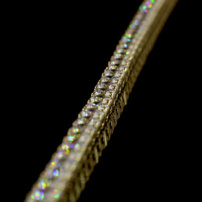 11.81 CTTW Round Lab Grown Diamond Tennis Necklace 16" (E Color and VS1 Clarity)