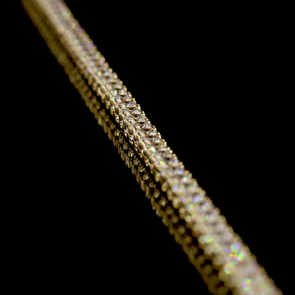 6.99 CTTW Round Lab Grown Diamond Tennis Necklace 16" (F Color and VS1 Clarity)
