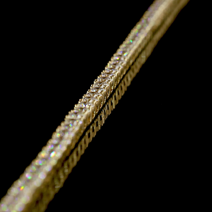 6.99 CTTW Round Lab Grown Diamond Tennis Necklace 16" (F Color and VS1 Clarity)