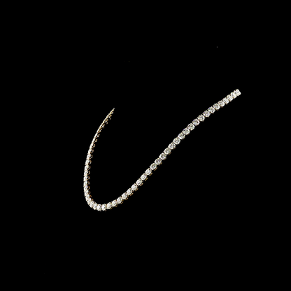 34.08 CTTW Round Lab Grown Diamond Tennis Necklace 16" (E Color and VS1 Clarity)